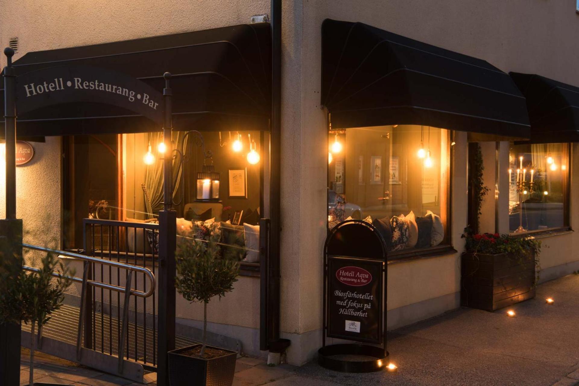 Hotell Aqva Restaurang & Bar Ett Biosfaerhotell Med Fokus Pa Hallbarhet Mariestad Exterior photo