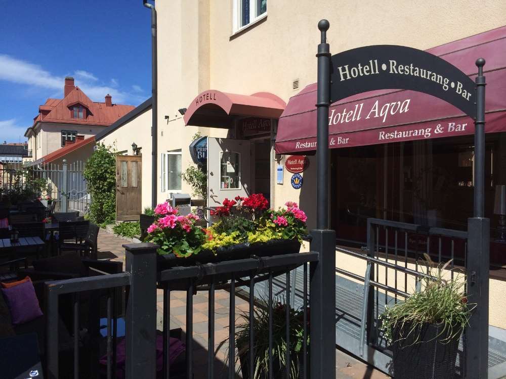 Hotell Aqva Restaurang & Bar Ett Biosfaerhotell Med Fokus Pa Hallbarhet Mariestad Exterior photo